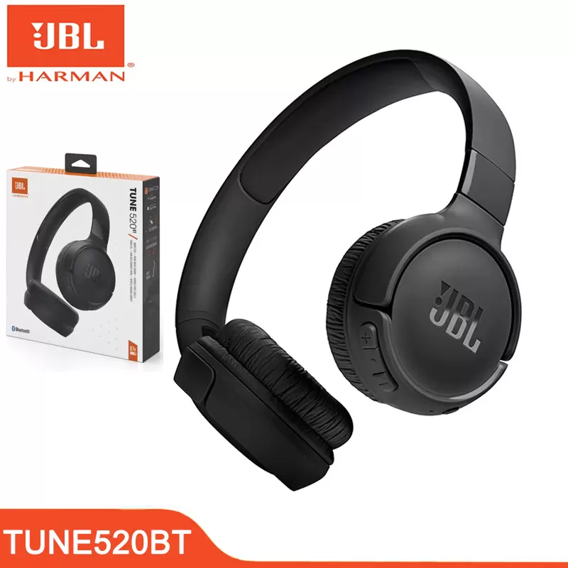 JBL T520BT On-Ear Headphones With Bluetooth 5.3 Technology and Up To 57 Hours Of Batterylife Foldable Sports Pure Deep Bass Headset