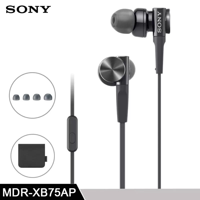 Sony MDR XB75AP Premium Extra Bass In-Ear Wired Headphone With Mic