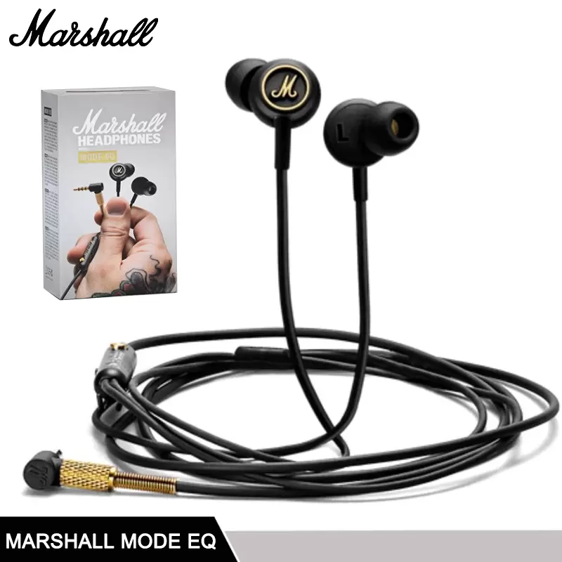 New Original For Marshall Mode EQ Wired Earphones with 3.5mm Deep Bass Headphone Sport Gaming Headset HIFI Earbuds for Pop Rock Music