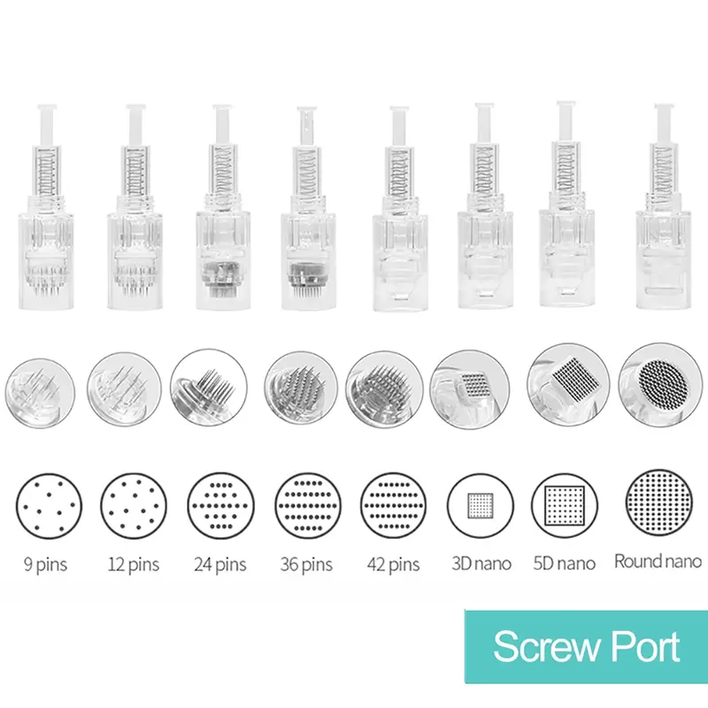 Screw Cartridge Replacement Heads Microneedling Tattoo Needles MicroNeedle